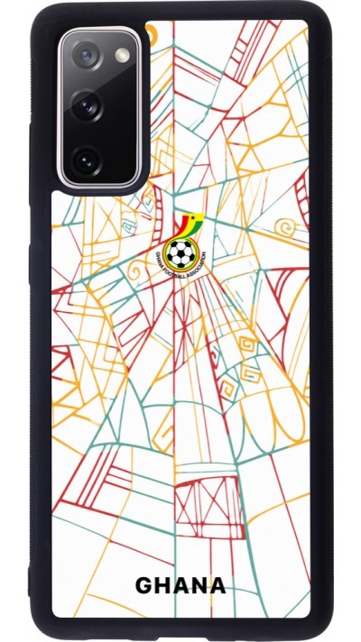 Coque Samsung Galaxy S20 FE 5G - Silicone rigide noir Maillot de football Ghana 2026 personnalisable