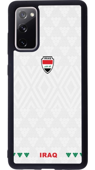 Coque Samsung Galaxy S20 FE 5G - Silicone rigide noir Maillot de football Irak 2026 personnalisable