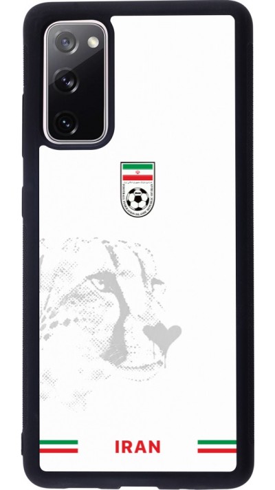 Coque Samsung Galaxy S20 FE 5G - Silicone rigide noir Maillot de football Iran 2026 personnalisable
