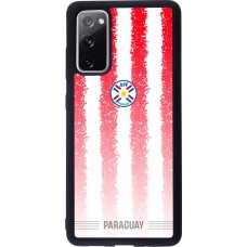 Coque Samsung Galaxy S20 FE 5G - Silicone rigide noir Maillot de football Paraguay 2026 personnalisable
