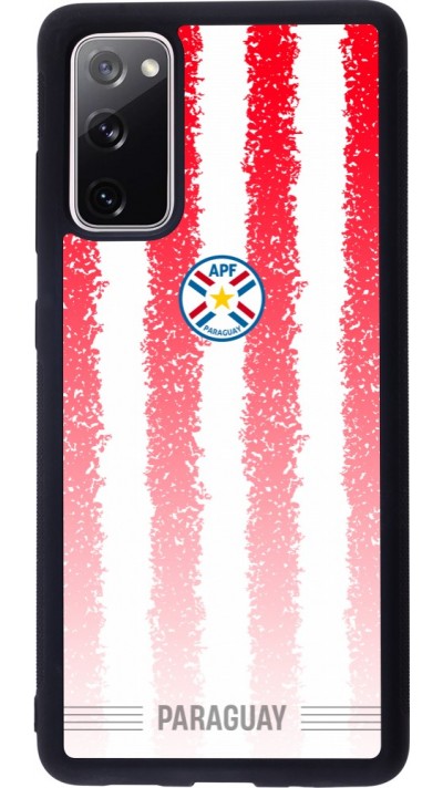 Coque Samsung Galaxy S20 FE 5G - Silicone rigide noir Maillot de football Paraguay 2026 personnalisable