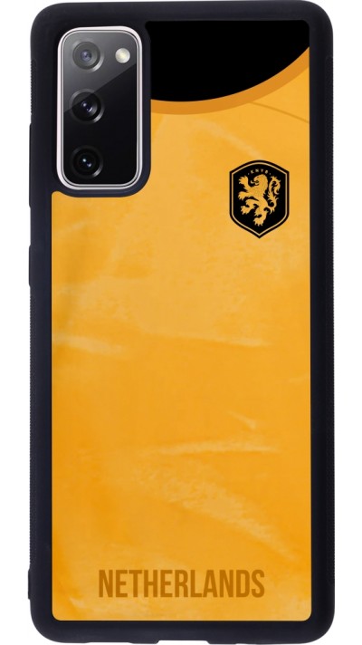 Coque Samsung Galaxy S20 FE 5G - Silicone rigide noir Maillot de football Pays-Bas 2022 personnalisable Coque Samsung Galaxy S20 FE 5G - Silicone rigide noir Maillot de football Pays-Bas 2022 personnalisable