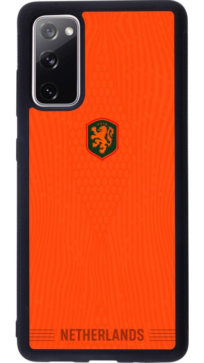 Coque Samsung Galaxy S20 FE 5G - Silicone rigide noir Maillot de football Pays-Bas 2026 personnalisable