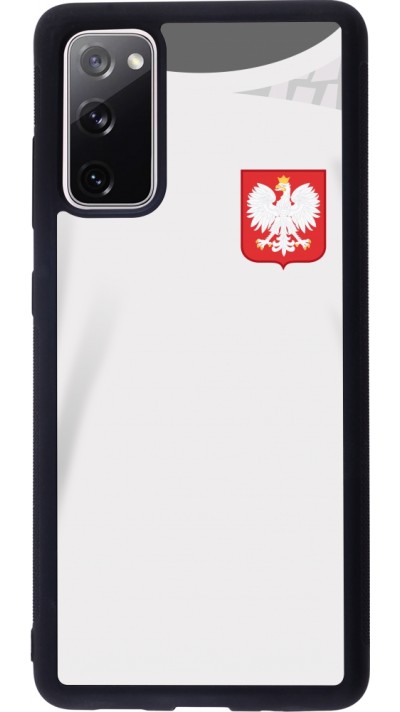 Coque Samsung Galaxy S20 FE 5G - Silicone rigide noir Maillot de football Pologne 2022 personnalisable Coque Samsung Galaxy S20 FE 5G - Silicone rigide noir Maillot de football Pologne 2022 personnalisable