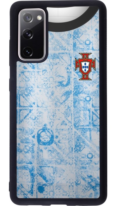 Coque Samsung Galaxy S20 FE 5G - Silicone rigide noir Maillot de football Portugal Extérieur personnalisable Coque Samsung Galaxy S20 FE 5G - Silicone rigide noir Maillot de football Portugal Extérieur personnalisable