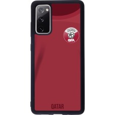Coque Samsung Galaxy S20 FE 5G - Silicone rigide noir Maillot de football Qatar 2022 personnalisable