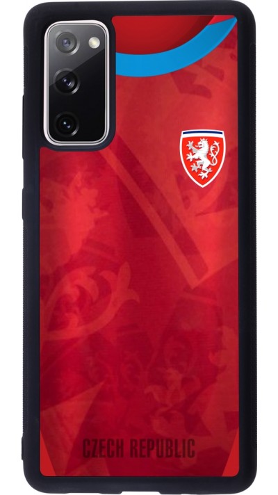 Coque Samsung Galaxy S20 FE 5G - Silicone rigide noir Maillot de football République Tchèque personnalisable Coque Samsung Galaxy S20 FE 5G - Silicone rigide noir Maillot de football République Tchèque personnalisable