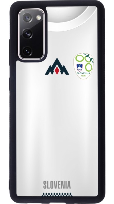 Coque Samsung Galaxy S20 FE 5G - Silicone rigide noir Maillot de football Slovénie Coque Samsung Galaxy S20 FE 5G - Silicone rigide noir Maillot de football Slovénie