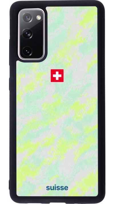 Coque Samsung Galaxy S20 FE 5G - Silicone rigide noir Maillot de football Suisse Away 2026 personnalisable