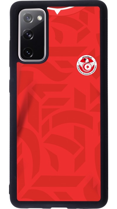 Coque Samsung Galaxy S20 FE 5G - Silicone rigide noir Maillot de football Tunisie 2022 personnalisable Coque Samsung Galaxy S20 FE 5G - Silicone rigide noir Maillot de football Tunisie 2022 personnalisable