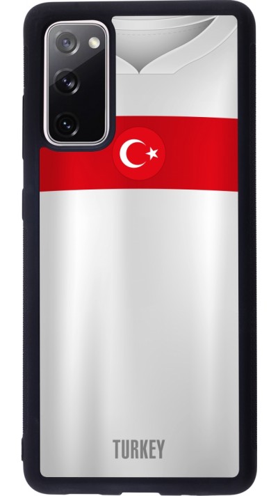 Coque Samsung Galaxy S20 FE 5G - Silicone rigide noir Maillot de football Turquie personnalisable Coque Samsung Galaxy S20 FE 5G - Silicone rigide noir Maillot de football Turquie personnalisable