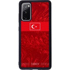 Coque Samsung Galaxy S20 FE 5G - Silicone rigide noir Maillot de football Turquie 2026 personnalisable