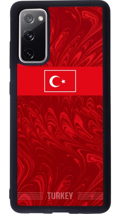 Coque Samsung Galaxy S20 FE 5G - Silicone rigide noir Maillot de football Turquie 2026 personnalisable
