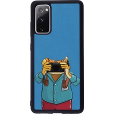Coque Samsung Galaxy S20 FE 5G - Silicone rigide noir Frog with camera DTMF