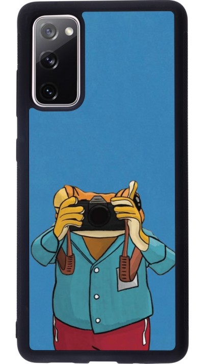 Coque Samsung Galaxy S20 FE 5G - Silicone rigide noir Frog with camera DTMF