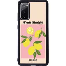 Coque Samsung Galaxy S20 FE 5G - Silicone rigide noir Fruit market lemons 2026
