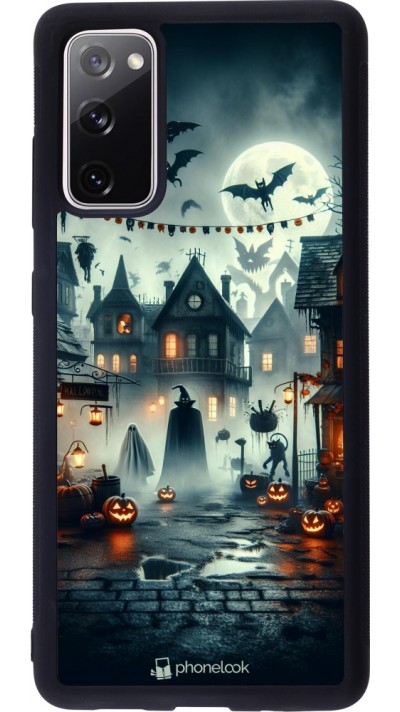 Samsung Galaxy S20 FE 5G Case Hülle - Silikon schwarz Halloween Spukstadt