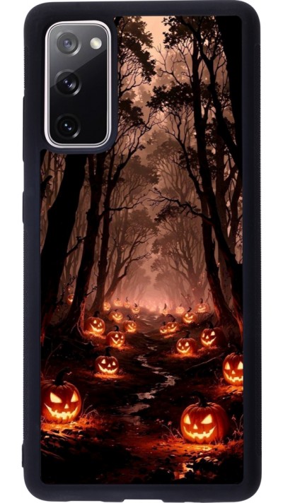 Samsung Galaxy S20 FE 5G Case Hülle - Silikon schwarz Halloween 2025 Road of Terrifying Pumpkins
