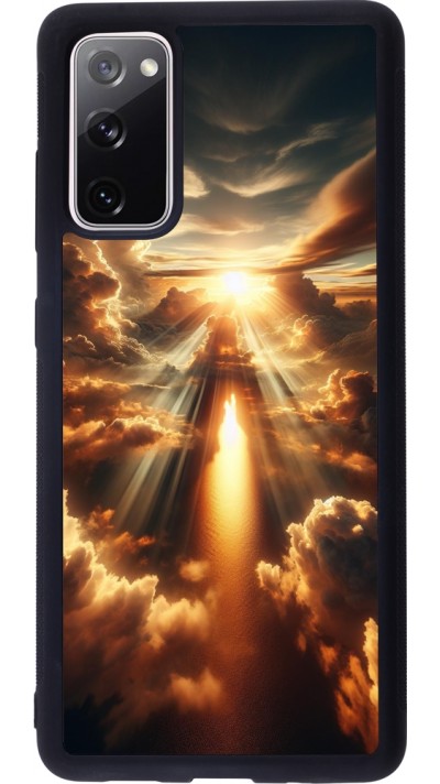 Coque Samsung Galaxy S20 FE 5G - Silicone rigide noir Lueur Céleste Zenith Coque Samsung Galaxy S20 FE 5G - Silicone rigide noir Lueur Céleste Zenith