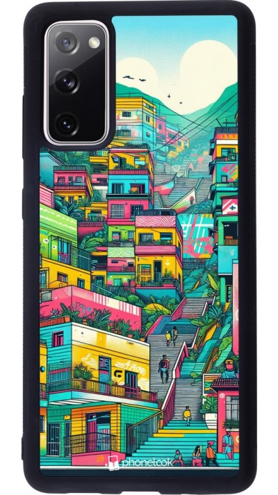 Coque Samsung Galaxy S20 FE 5G - Silicone rigide noir Medellin Comuna 13 Art Coque Samsung Galaxy S20 FE 5G - Silicone rigide noir Medellin Comuna 13 Art