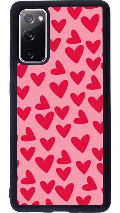 Coque Samsung Galaxy S20 FE 5G - Silicone rigide noir Mom 2024 petits coeurs Coque Samsung Galaxy S20 FE 5G - Silicone rigide noir Mom 2024 petits coeurs