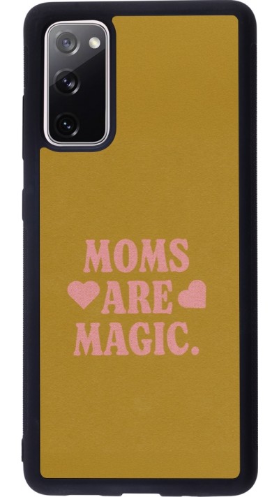 Coque Samsung Galaxy S20 FE 5G - Silicone rigide noir Mom 2026 Are Magic