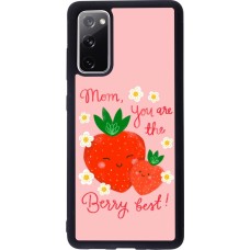 Coque Samsung Galaxy S20 FE 5G - Silicone rigide noir Mom 2026 Berry best