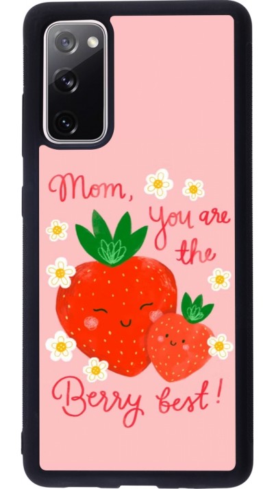 Coque Samsung Galaxy S20 FE 5G - Silicone rigide noir Mom 2026 Berry best