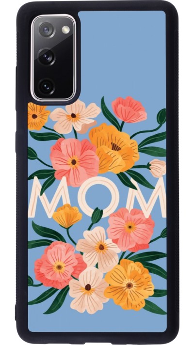 Coque Samsung Galaxy S20 FE 5G - Silicone rigide noir Mom 2026 Flowers