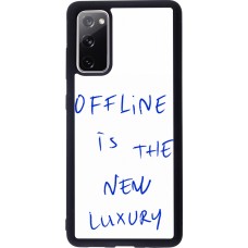 Coque Samsung Galaxy S20 FE 5G - Silicone rigide noir Offline is the new luxury