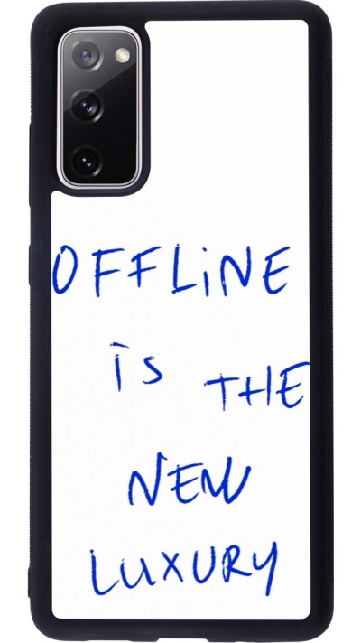 Coque Samsung Galaxy S20 FE 5G - Silicone rigide noir Offline is the new luxury