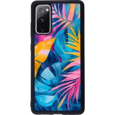 Samsung Galaxy S20 FE 5G Case Hülle - Silikon schwarz Palms Blue