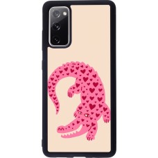 Coque Samsung Galaxy S20 FE 5G - Silicone rigide noir Pink crocodile 2026