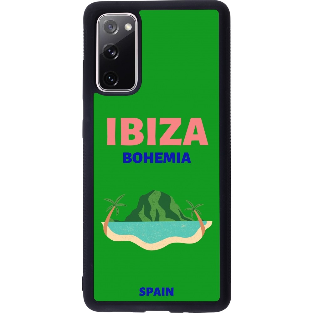 Coque Samsung Galaxy S20 FE 5G - Silicone rigide noir Pop Summer Destination Ibiza