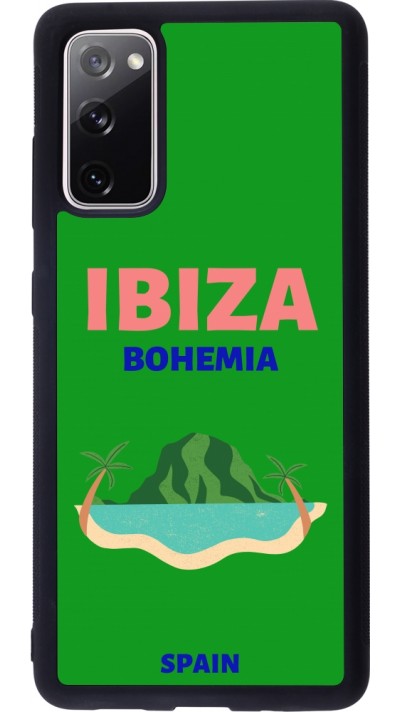 Coque Samsung Galaxy S20 FE 5G - Silicone rigide noir Pop Summer Destination Ibiza Coque Samsung Galaxy S20 FE 5G - Silicone rigide noir Pop Summer Destination Ibiza
