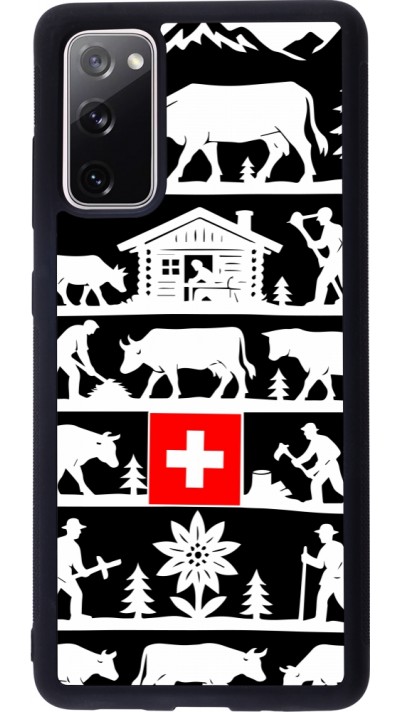 Coque Samsung Galaxy S20 FE 5G - Silicone rigide noir Poya Suisse 1 noir Coque Samsung Galaxy S20 FE 5G - Silicone rigide noir Poya Suisse 1 noir