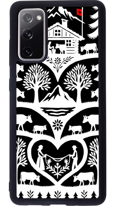 Coque Samsung Galaxy S20 FE 5G - Silicone rigide noir Poya Suisse 2 noir Coque Samsung Galaxy S20 FE 5G - Silicone rigide noir Poya Suisse 2 noir