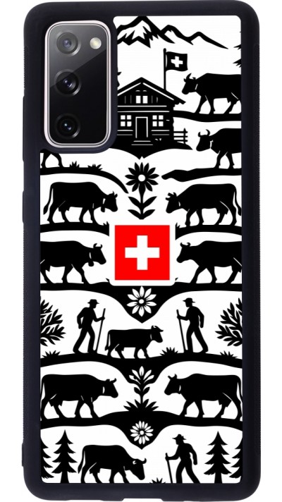 Coque Samsung Galaxy S20 FE 5G - Silicone rigide noir Poya Suisse 3
