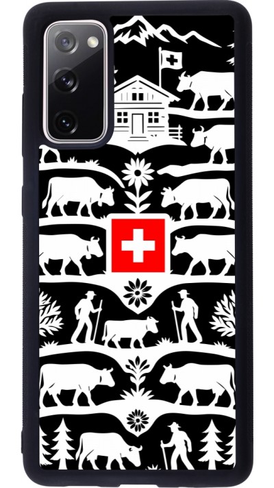 Coque Samsung Galaxy S20 FE 5G - Silicone rigide noir Poya Suisse 3 noir Coque Samsung Galaxy S20 FE 5G - Silicone rigide noir Poya Suisse 3 noir