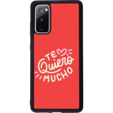 Coque Samsung Galaxy S20 FE 5G - Silicone rigide noir Saint Valentines Day 26 Te quiero mucho