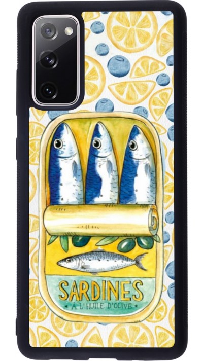 Coque Samsung Galaxy S20 FE 5G - Silicone rigide noir Sardines in oil 2026