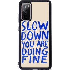 Coque Samsung Galaxy S20 FE 5G - Silicone rigide noir Slow down 2026