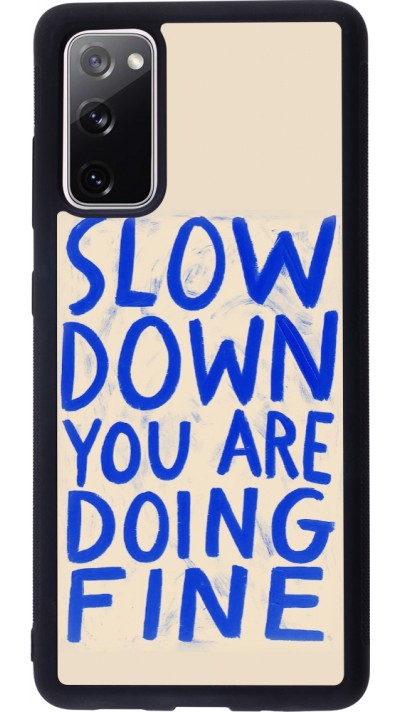 Coque Samsung Galaxy S20 FE 5G - Silicone rigide noir Slow down 2026