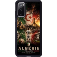 Coque Samsung Galaxy S20 FE 5G - Silicone rigide noir Football Algérie splash 2026