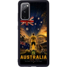 Coque Samsung Galaxy S20 FE 5G - Silicone rigide noir Football Australie splash 2026