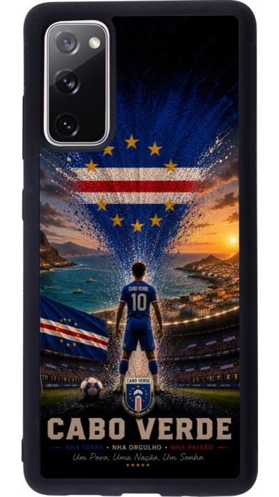Coque Samsung Galaxy S20 FE 5G - Silicone rigide noir Football Cap-Vert splash 2026
