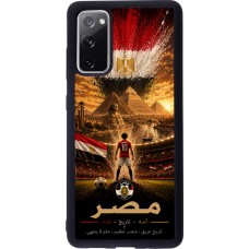 Coque Samsung Galaxy S20 FE 5G - Silicone rigide noir Football Égypte splash 2026