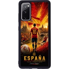 Coque Samsung Galaxy S20 FE 5G - Silicone rigide noir Football Espagne splash 2026