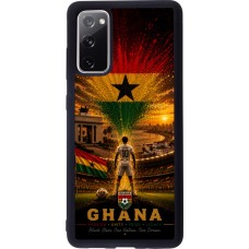 Coque Samsung Galaxy S20 FE 5G - Silicone rigide noir Football Ghana splash 2026