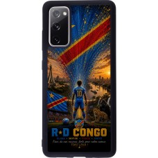 Coque Samsung Galaxy S20 FE 5G - Silicone rigide noir Football République démocratique du Congo splash 2026